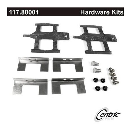Centric Disc Brake Hardware Kit, Parts 117.80001